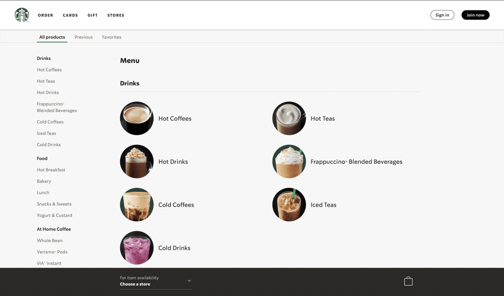 Progressive Web Apps Example No. 3 - Starbucks