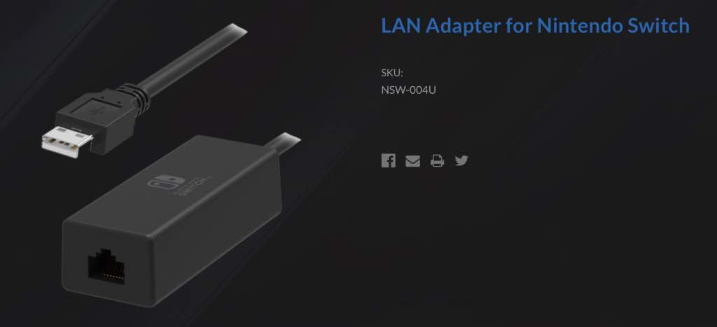 nintendo switch lan adapter hori